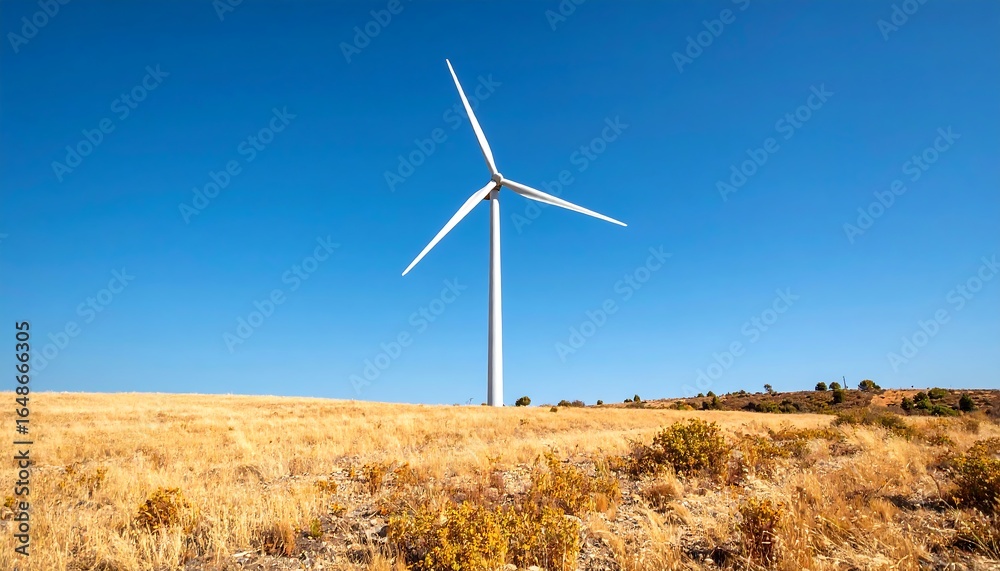 Wind turbine on a hilltop Wind turbine on a hilltop