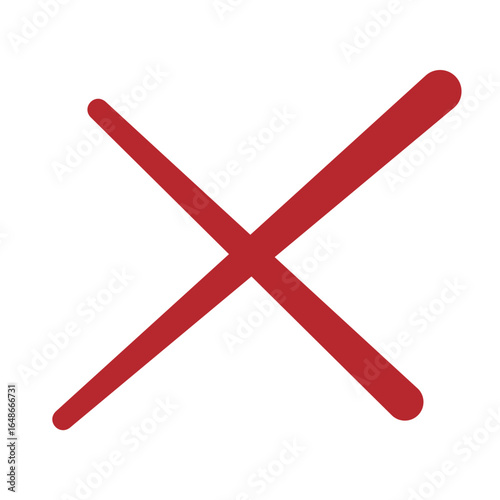 シンプルなバツマーク