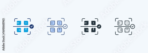 Qr Code Multiple Style Icon Collection