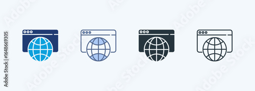 Web Browser Multiple Style Icon Collection