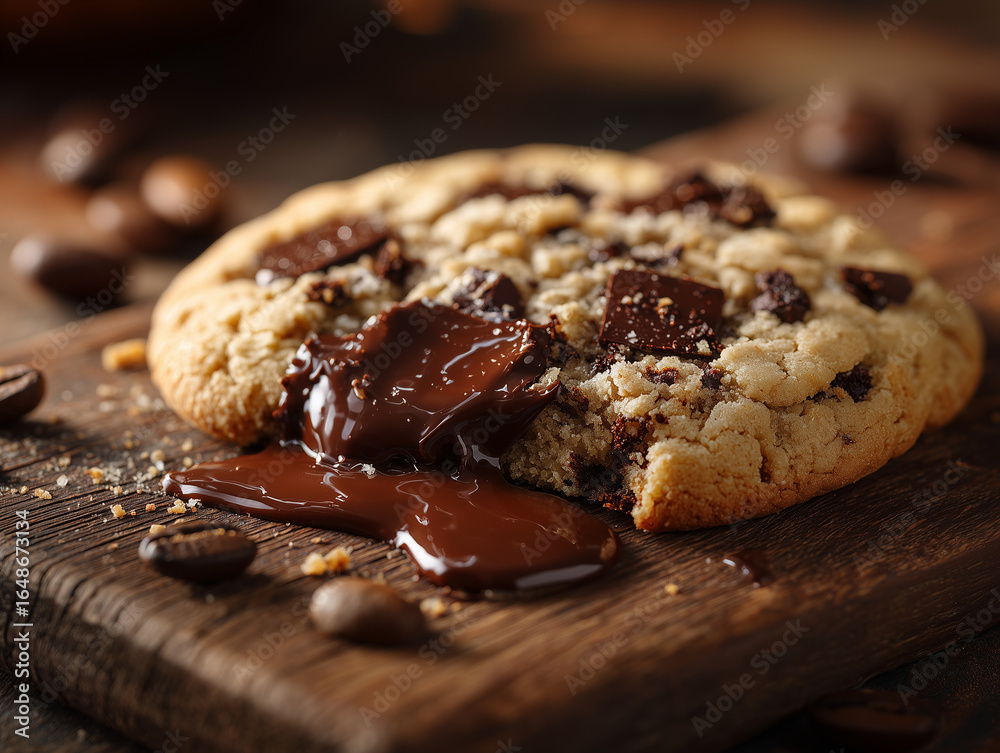 Fototapeta premium chocolate chip cookie