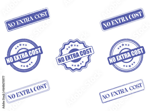 Collection of No Extra Cost Rubber Stamps and Seals