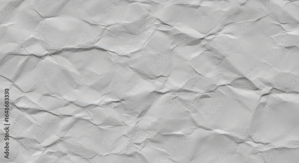Fototapeta premium Detailed Gray Crumpled Paper Texture Background