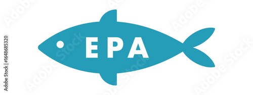 健康に役立つEPA・魚デザイン素材