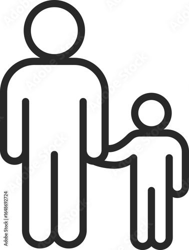 Parent holding child's hand symbolizing care, guidance, and family connection.