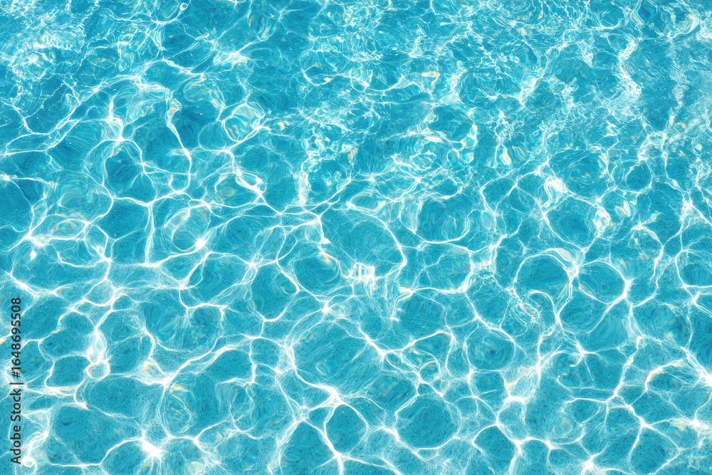 Obraz premium Rippled turquoise pool water