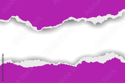 Wallpaper Mural Blank torn or ripped paper frame, Blank torn or ripped paper background ,  Torontodigital.ca