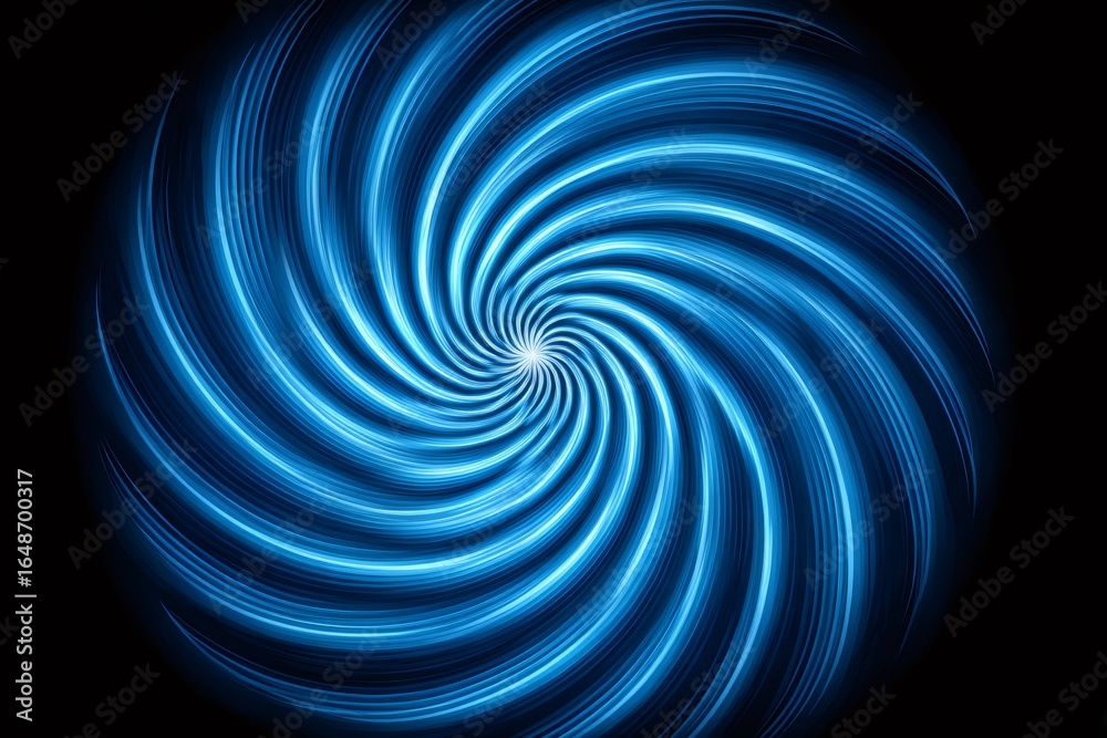 Obraz premium Abstract blue swirling vortex background creating a mesmerizing visual effect
