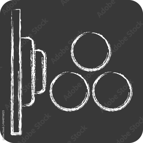 Icon Color Sensor. related to Sensors symbol. chalk Style. design editable