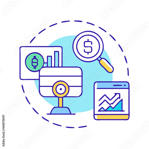 Analyzing financial data and investment performance to achieve profitable growth rates