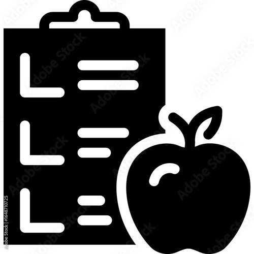 Healthy diet plan icon