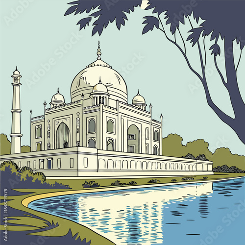 taj mahal agra india