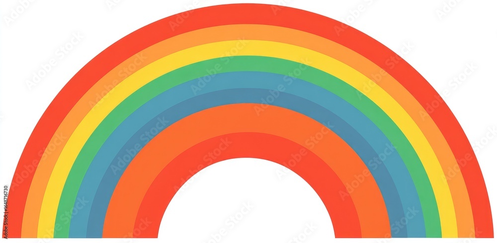 Obraz premium Colorful rainbow graphic