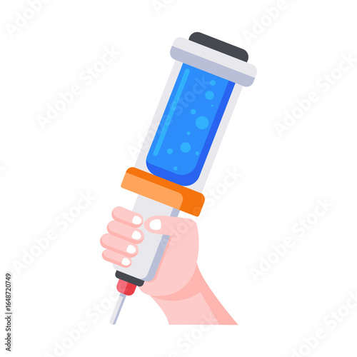 A flat style icon showing bio ink