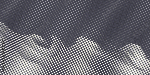 Triangles Halftone Pattern Vector Abstract Geometric Technology Background. Triangular Half Tone Texture. Minimal Style Dynamic Tech Wallpaper