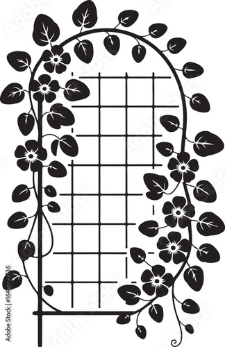 Elegant floral trellis design for garden or home decor needs