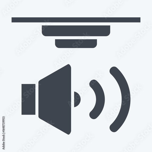 Icon Sound Sensors. related to Sensors symbol. glyph style. design editable