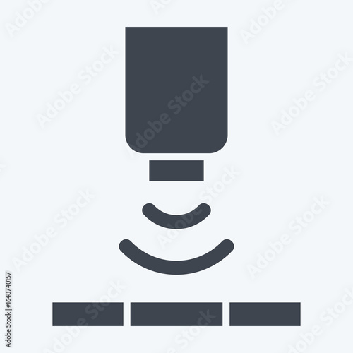 Icon Solor Sensor. related to Sensors symbol. glyph style. design editable