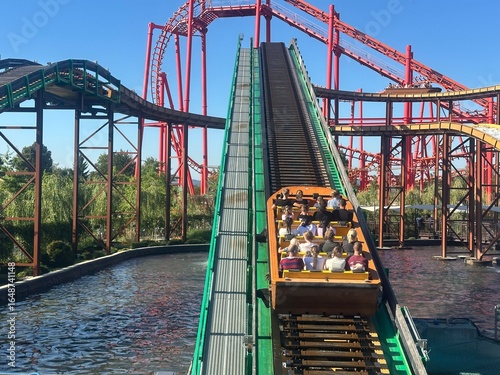 Spill Water Anaconda is an exciting water ride at Energylandia, featuring massive 20-person boats navigating a course full of wet surprises.