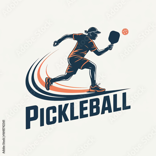 Dynamic Pickleball Player in Action Capturing the Excitement of the Sport