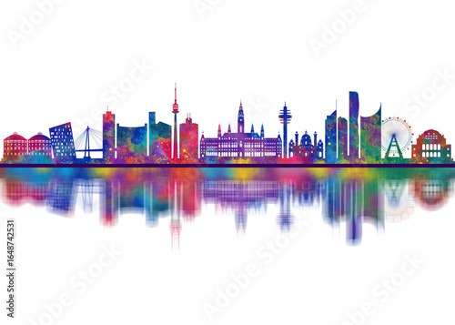 Canvas Print Vienna Austria Skyline