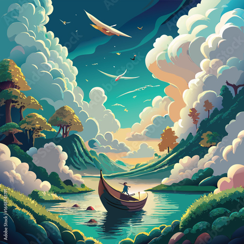 ship in the sea