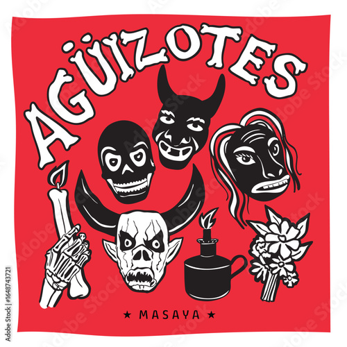 Traditional Festival of Aguizotes in Masaya, Nicaragua, Central America.