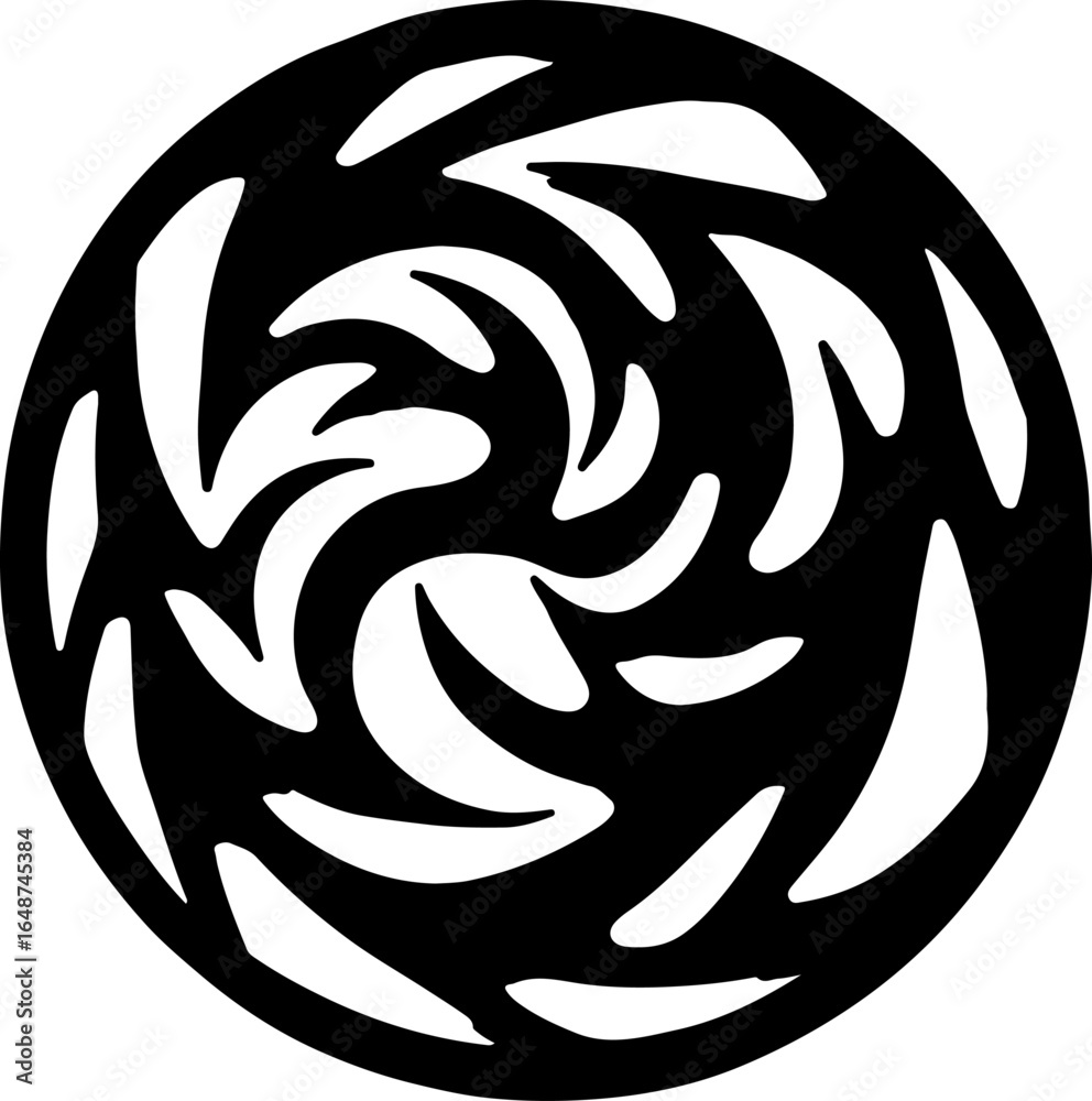 Obraz premium This circular vector pattern design features an elegant and seamless ornamental motif, perfect for decorative projects,