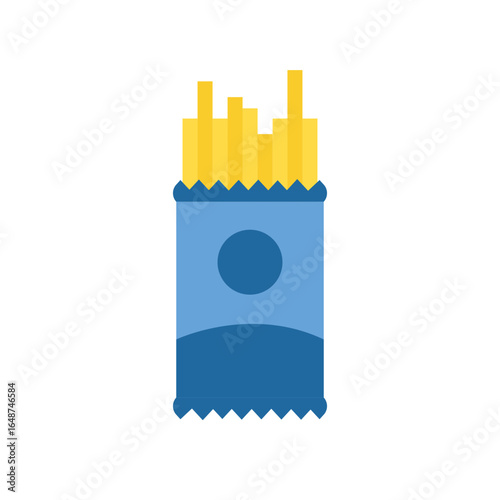 Pasta Noodle Flat Color Icon: Italian Food and Cooking Ingredient