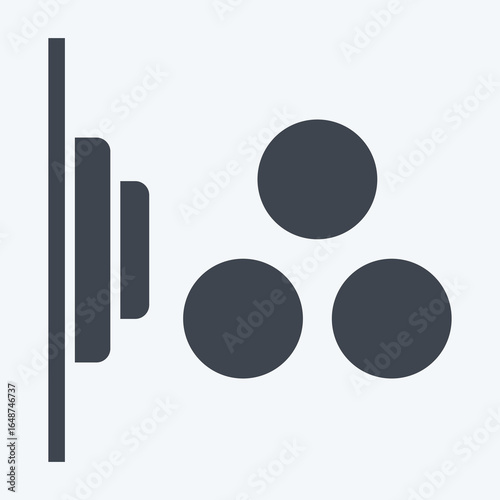 Icon Color Sensor. related to Sensors symbol. glyph style. design editable