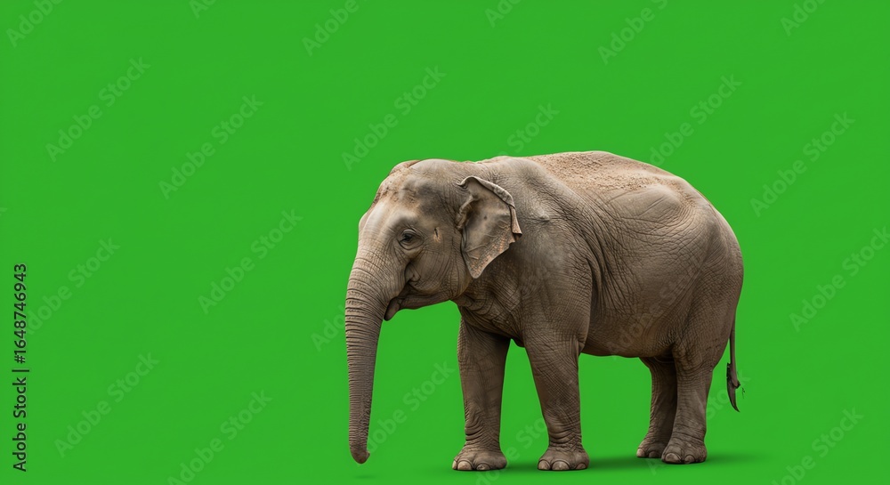 Naklejka premium Elephant with transparent background
