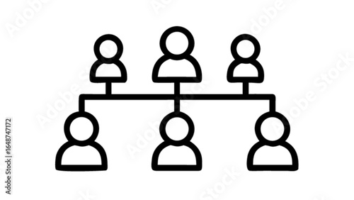 Organizational chart hierarchy structure diagram flowchart company management team business network leadership 100