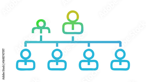 Organizational chart diagram hierarchy structure company management business team employee project planning 100