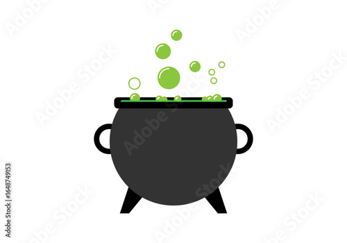 Caldero de pociones con líquido verde