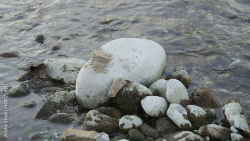rock smashing on another