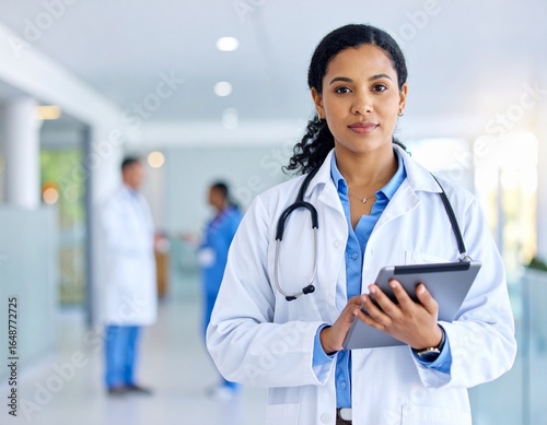 portrait of a smiling female doctor