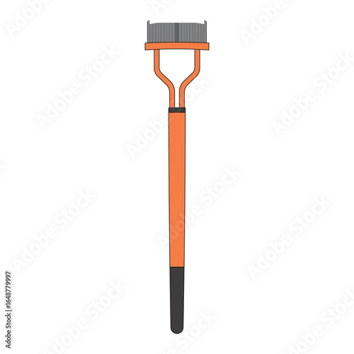 kids drawing vector illustration eyelash comb cartoon isolated	