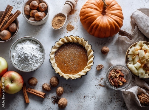 cozy autumn kitchen baking