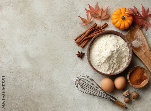 cozy autumn kitchen baking