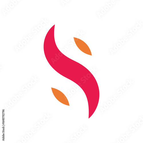 S Flame Fire Logo Business Vector