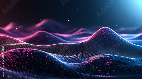 Abstract digital landscape with vibrant colors (4)