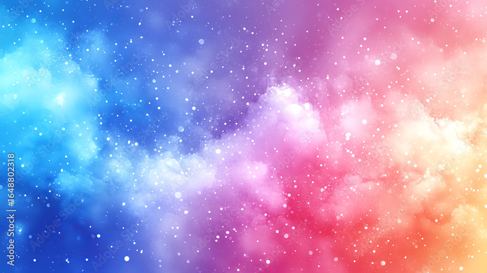 Fototapeta premium Colorful nebula with stars