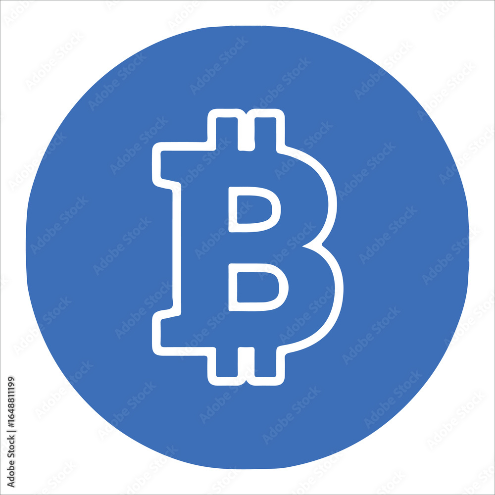 Bitcoin Round Coin Icon | Cryptocurrency Mining & Token Vector (EPS 10) Bitcoin Round Coin Icon | Cryptocurrency Mining & Token Vector (EPS 10)