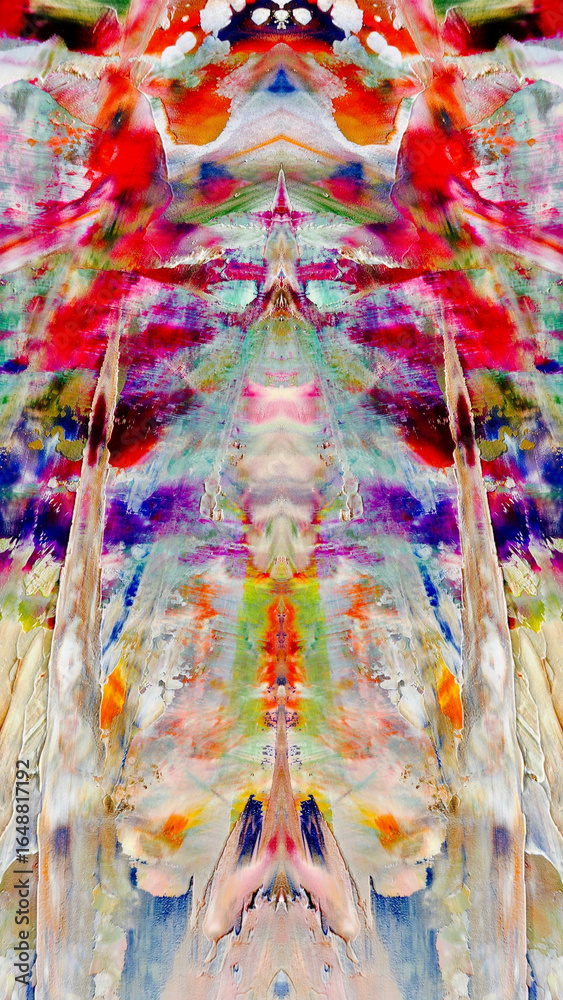 Fototapeta premium Abstract art background . Hand painting artwork on canvas .