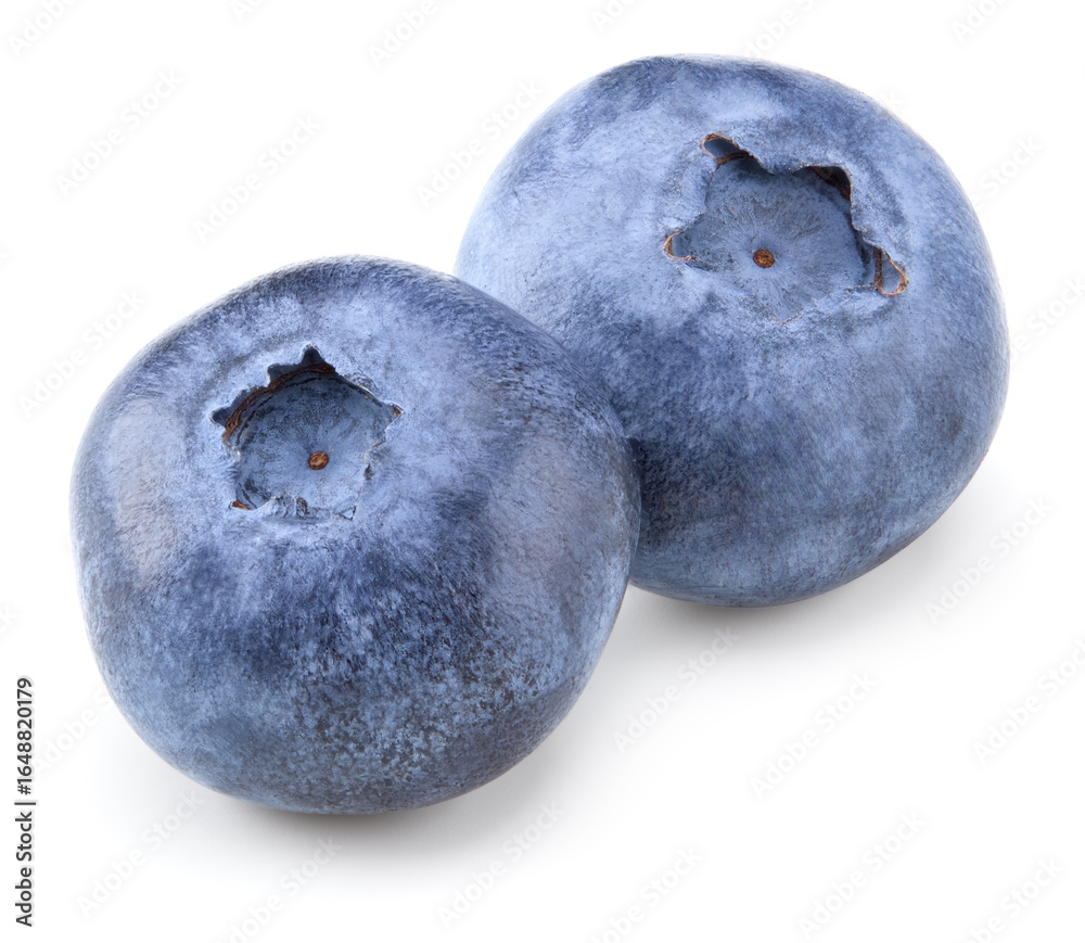Obraz premium blueberries isolated on white background. clipping path