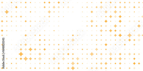 Gold falling down confetti background. Repeated golden dotted glitter pattern. Yellow, orange and golden dots wallpaper.