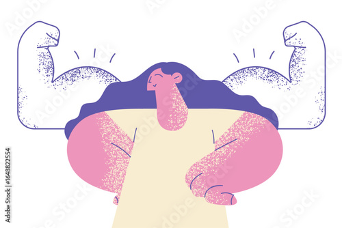 Female self confidence, esteem, strength concept