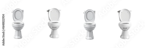 Wallpaper Mural Toilet Set Isolated on Transparent Background. PNG. Torontodigital.ca