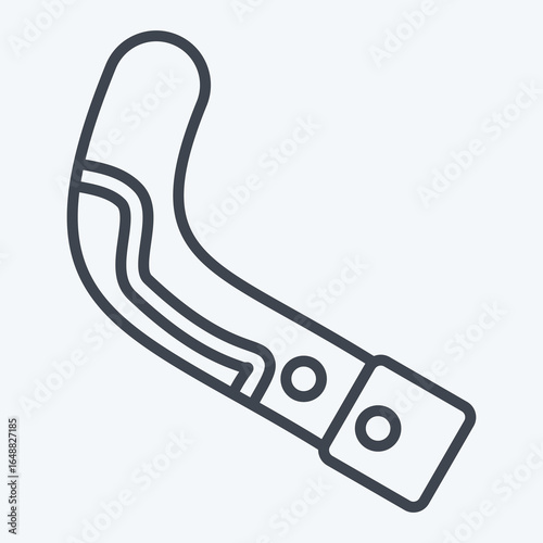 Icon Sleeve Tatto. related to Tattoo symbol. line style. design editable