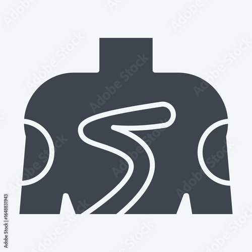 Icon Yakuza Style. related to Tattoo symbol. glyph style. design editable